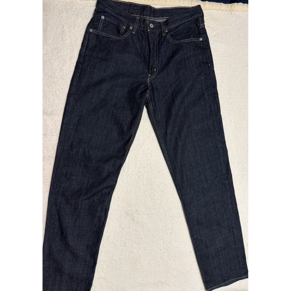 Levi's 550 Mens Jeans Relaxed Fit 32x36, Actual 32x34 Tapered Dark Blue Wash